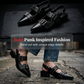 🥳SUMMER HOT SALE🥳💞50K+ SOLD!💥50% OFF! 🔥Edgy Grommet & Buckle Low Heel Pumps
