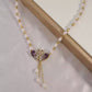 🥳2026 HOT SALE🥳💞50K+ SOLD!💥50% OFF! 🔥Purple Double Swan Pendant Necklace