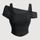 🔥Summer Hot Sale🔥Women's Asymmetrical Ruched Mesh Top