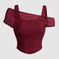 🔥Summer Hot Sale🔥Women's Asymmetrical Ruched Mesh Top