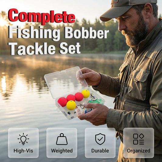 📢📢50% OFF !! ⏰Complete Fishing Float & Sinker Rig Kit – high-buoyancy foam floats, precision weighted core, vivid strike indicators. Portable tackle box! 🛡️💪