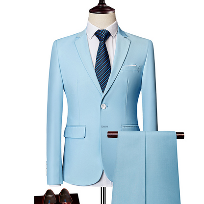 📢📢50% OFF !! ⏰Men's 2-piece modern fit business suit set