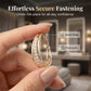 🔥Last day of the limited-time 50% off sale🔥Elegant Geometric Hoop Earrings with Sparkling Accents