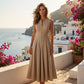 🥳2026 HOT SALE🥳💞50K+ SOLD!💥50% OFF! 🔥Sleeveless Zip-Front A-Line Maxi Dress