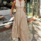🥳2026 HOT SALE🥳💞50K+ SOLD!💥50% OFF! 🔥Sleeveless Zip-Front A-Line Maxi Dress