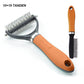 🔥2026 New Upgrade ＆ Hot Sale🔥 Double-Sided Deshedding Pet Grooming Brush – Dual-Sided Design, Ergonomic Handle & Gentle Grooming ✨