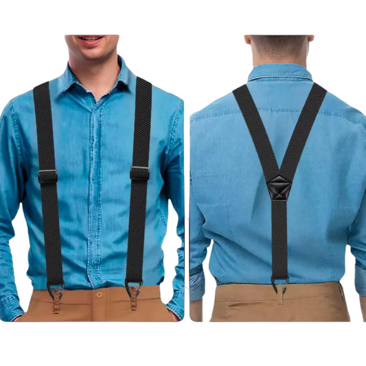 🔥2026 New Upgrade ＆ Hot Sale🔥Men's X-Back Suspenders with Hook Clips
