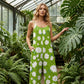 🔥Last day of the limited-time 50% off sale🔥Women's Floral Print Wide-Leg Jumpsuit – Breathable Polyester, Side Pockets & Plus Sizes (XL-5XL) 👖