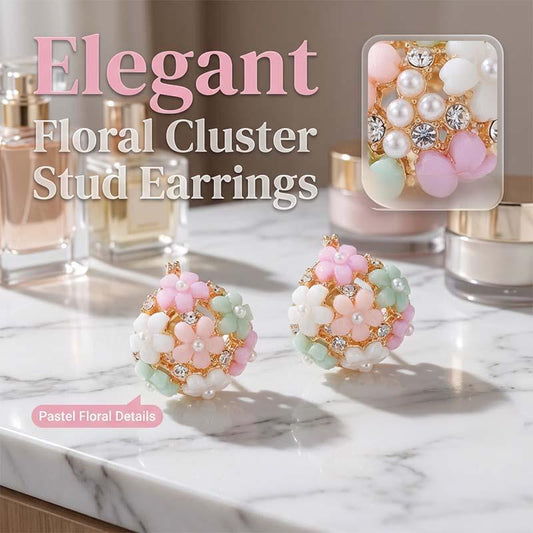 🔥2026 New Arrival ＆ Hot Sale ＆ 50％ Off🔥Elegant earrings with colorful floral motifs made of cubic zirconia