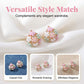 🔥2026 New Arrival ＆ Hot Sale ＆ 50％ Off🔥Elegant earrings with colorful floral motifs made of cubic zirconia