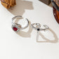 🥳2026 HOT SALE🥳💞50K+ SOLD!💥50% OFF! 🔥Vintage Adjustable Sword Piercing Heart Ring Set