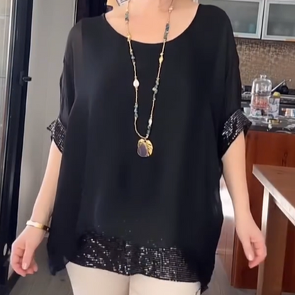 🥳SUMMER HOT SALE🥳💞50K+ SOLD!💥50% OFF! 🔥Women's Casual Round Neck Top