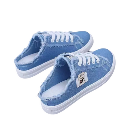 🔥Last day of the limited-time 50% off sale🔥Women's Denim Slip-On Mules – Comfortable Sole & Casual Look 👟☀️【Limited Offer】