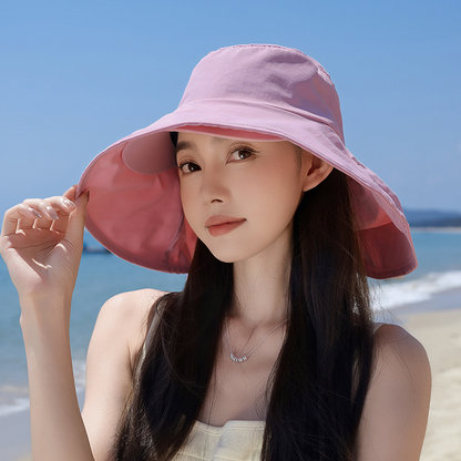 🥳SUMMER HOT SALE🥳💞50K+ SOLD!💥50% OFF! 🔥UV Protection Packable Fisherman Hat – Wide Brim, Neck Shawl, Quick-Dry 🎒