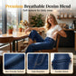 🥳SUMMER HOT SALE🥳💞50K+ SOLD!💥54% OFF! 🔥Women's Pull-On Wide-Leg Cropped Denim Jeans