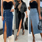 🔥2026 New Arrival ＆ Hot Sale ＆ 50％ Off🔥Stylish Button-Front Split Bodycon Skirt - Day to Night Chic