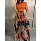 🔥2026 New Arrival ＆ Hot Sale🔥Women's Top & Wide-Leg Pants 2-Piece Set – High Waist & Vibrant Print 🎨
