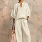 🥳SUMMER HOT SALE🥳💞50K+ SOLD!💥50% OFF! 🔥Women's Solid Color 2-Piece Casual Set