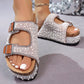 🥳SUMMER HOT SALE🥳💞50K+ SOLD!💥50% OFF! 🔥Double Buckle Strap Cork Slide Sandals