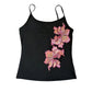 🥳SUMMER HOT SALE🥳💞50K+ SOLD!💥50% OFF! 🔥  Slim Fit Spaghetti Strap Tank with Sequin Flower – Glamorous Detail, Soft Stretch & Perfect for Parties or Layering 💃