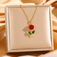 🔥2026 New Arrival ＆ Hot Sale ＆ 50％ Off🔥Elegant Rose Pendant Necklace – Delicate Design, Hypoallergenic & Perfect for Everyday Elegance or Gifting ✨