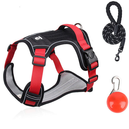 🔥2026 New Upgrade ＆ Hot Sale🔥No Pull Dog Harness with Leash & Collar LED