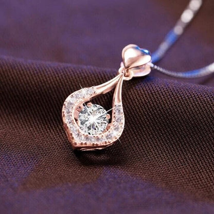 🥳2026 HOT SALE🥳💞50K+ SOLD!💥50% OFF! 🔥Twinkling Heart Waterdrop Stone Necklace