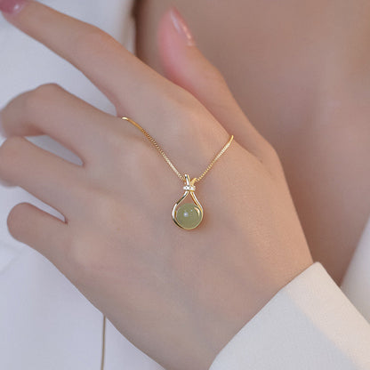 🥳2026 HOT SALE🥳💞50K+ SOLD!💥50% OFF! 🔥Elegant Hetian Jade Pendant Necklace
