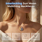 🔥2026 New Arrival ＆ Hot Sale ＆ 50％ Off🔥Sun and Moon Pendant Necklace with Rhinestones