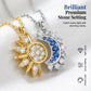 🔥2026 New Arrival ＆ Hot Sale ＆ 50％ Off🔥Sun and Moon Pendant Necklace with Rhinestones