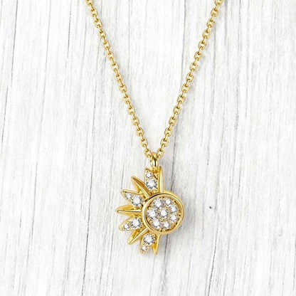 🔥2026 New Arrival ＆ Hot Sale ＆ 50％ Off🔥Sun and Moon Pendant Necklace with Rhinestones