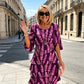 🥳SUMMER HOT SALE🥳💞50K+ SOLD!💥50% OFF! 🔥Tiered Midi Dress – Floral Pattern, Split Sleeves, Flowy, Elegant 🌸
