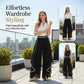 🔥Last day of the limited-time 50% off sale🔥 Women's Wide-Leg Pants – Flowy, Gold Trim, Elegant, Versatile 🍂