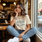 👕New arrival 50% OFF!🌼 "Life is Good" T-Shirt – Daisy Graphic, Cotton, Relaxed Fit, Positive ✨