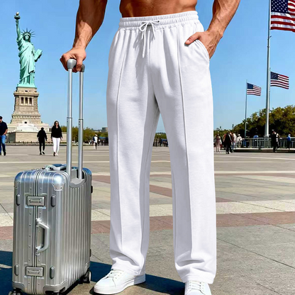 🔥2026 New Arrival ＆ Hot Sale🔥Men's Elastic Waist Drawstring Straight Leg Pants