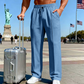 🔥2026 New Arrival ＆ Hot Sale🔥Men's Elastic Waist Drawstring Straight Leg Pants