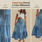🔥2026 New Arrival ＆ Hot Sale ＆ 50％ Off🔥Denim Maxi Skirt – High Waist, Tiered, A-Line, Button Front ✨