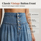 🔥2026 New Arrival ＆ Hot Sale ＆ 50％ Off🔥Denim Maxi Skirt – High Waist, Tiered, A-Line, Button Front ✨