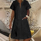 🌸 50% OFF NOW! 🌸Women's Short Sleeve V-Neck Denim Dress