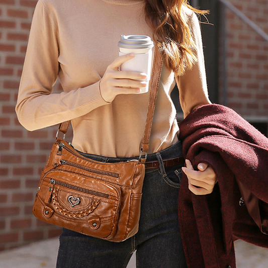 🔥2026 New Arrival ＆ Hot Sale ＆ 50％ Off🔥🎁Women's Soft PU Crossbody Bag – Multiple Pockets for Perfect Organization 👜🔑【Limited Offer】