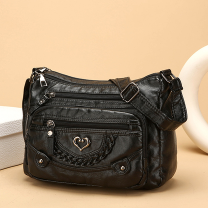 🔥2026 New Arrival ＆ Hot Sale ＆ 50％ Off🔥🎁Women's Soft PU Crossbody Bag – Multiple Pockets for Perfect Organization 👜🔑【Limited Offer】