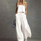 🌸 50% OFF NOW! 🌸Women's Crop Top & Wide-Leg Pants 2-Piece Set