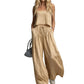 🌸 50% OFF NOW! 🌸Women's Crop Top & Wide-Leg Pants 2-Piece Set