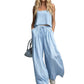 🌸 50% OFF NOW! 🌸Women's Crop Top & Wide-Leg Pants 2-Piece Set