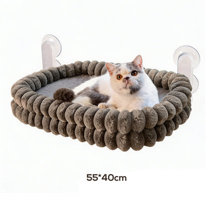 📢📢50% OFF !! ⏰Foldable Suction Cat Window Hammock |Folds Flat Against the Window When Not in Use☁️