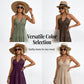 🥳SUMMER HOT SALE🥳💞50K+ SOLD!💥50% OFF! 🔥Women's Halter Neck Backless Tiered Maxi Dress