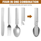 🔥2026 New Upgrade ＆ Hot Sale ＆ 50％ Off🔥4-in-1 Stainless Steel Portable Cutlery Set