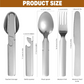 🔥2026 New Upgrade ＆ Hot Sale ＆ 50％ Off🔥4-in-1 Stainless Steel Portable Cutlery Set