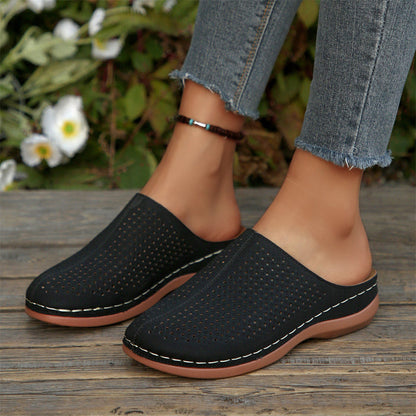 📢📢20% OFF !! ⏰Women's Perforated Platform Mules