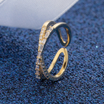 🔥2026 New Arrival ＆ Hot Sale ＆ 50％ Off🔥Adjustable Double Layer Criss-Cross Ring